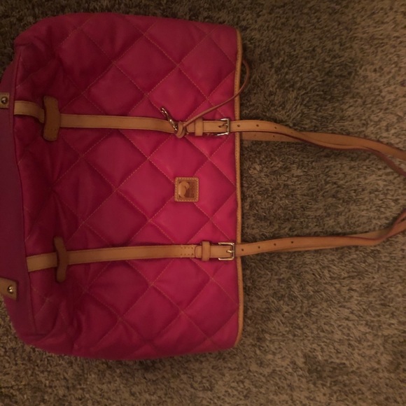 Dooney & Bourke Handbags - Booney Purse Pink Stitch
